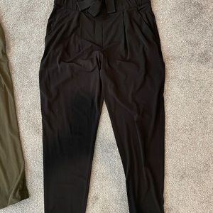 Express high waisted paperbag ankle pant